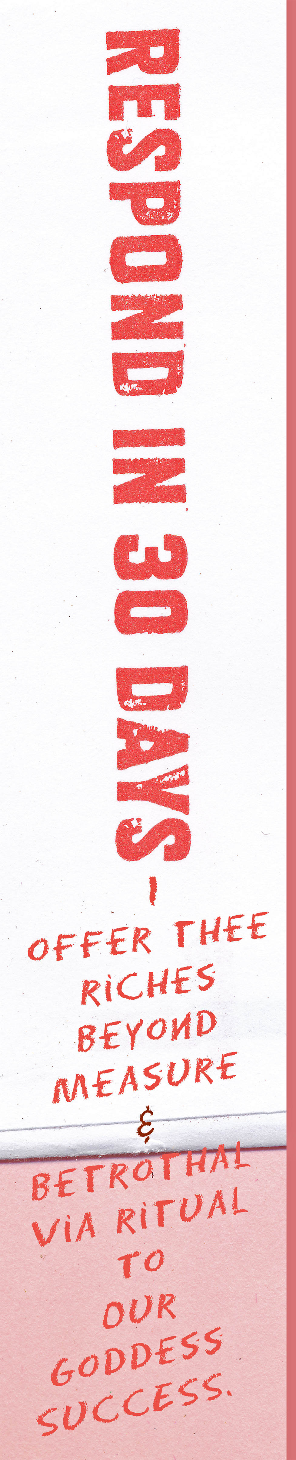 Respond in 30 Days and Win Success